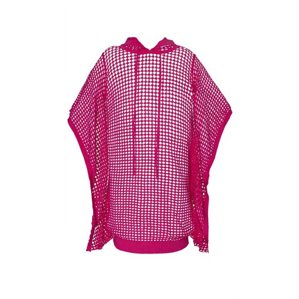 NEW PQ SWIM kids' reagan poncho in fuschia